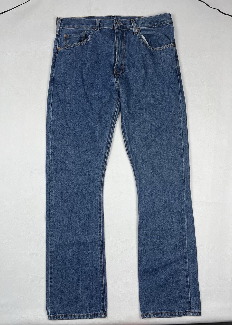 Levis 517 Jeans Mens 34x36 Blue Medium Wash Bootcut Denim Cowboy Western (READ)